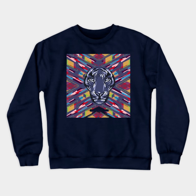 Lion Art Crewneck Sweatshirt by King Tiger